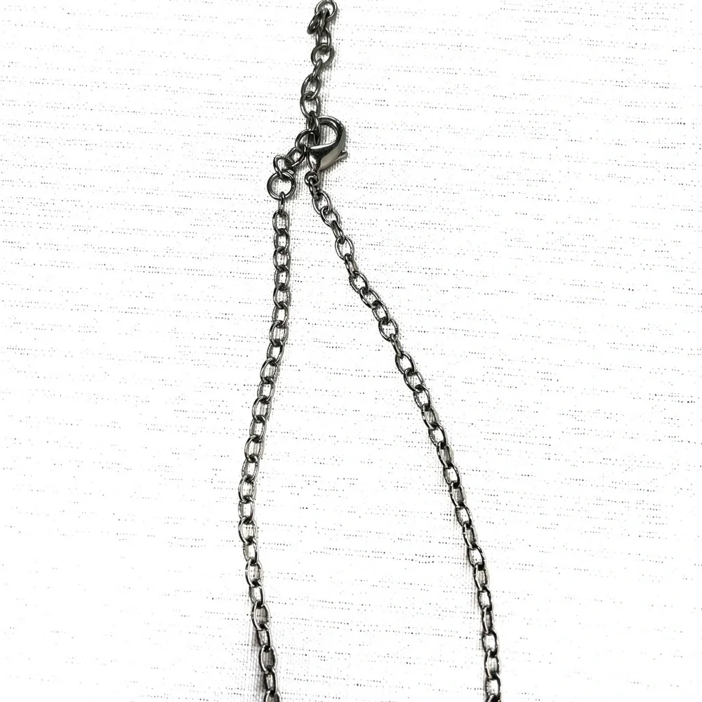 Multi-Strand Gun Metal Necklace w Gunmetal, Opaque & Deep Purple Beads Necklace